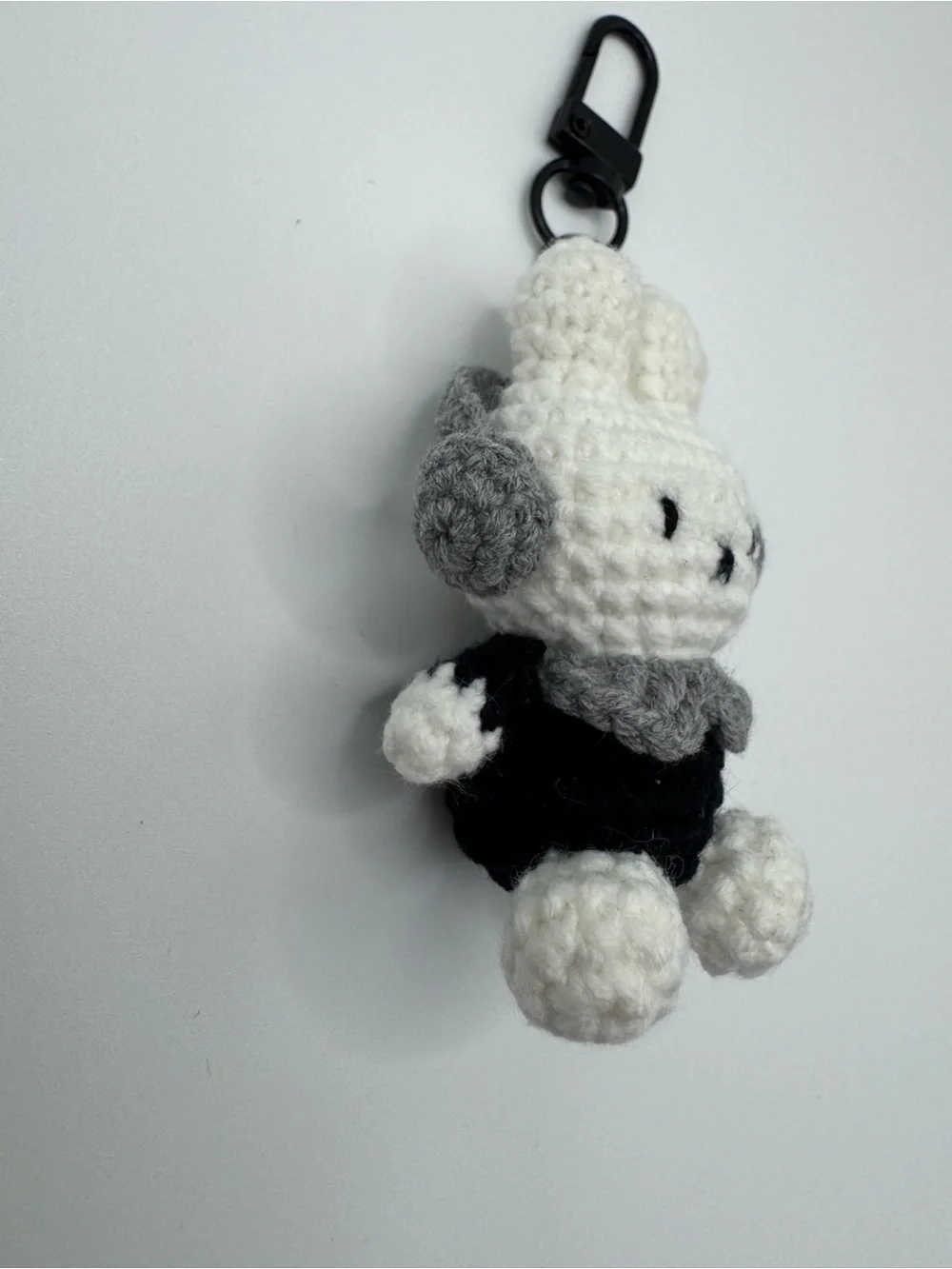2 for $20 Item, Cute Crocheted Bunny Bag Charm/keychain with Earmuffs/headphones